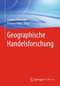 Imagen de portada: Geographische Handelsforschung 9783662590799