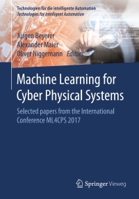 Cover image: Machine Learning for Cyber Physical Systems 9783662590836