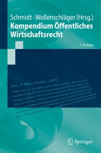 Cover image: Kompendium Öffentliches Wirtschaftsrecht 5th edition 9783662594292