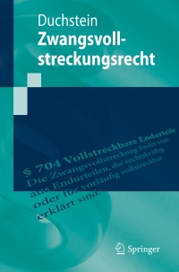 Cover image: Zwangsvollstreckungsrecht 9783662594438