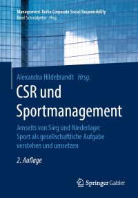 Cover image: CSR und Sportmanagement 2nd edition 9783662596500