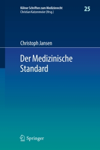 Cover image: Der Medizinische Standard 9783662599969