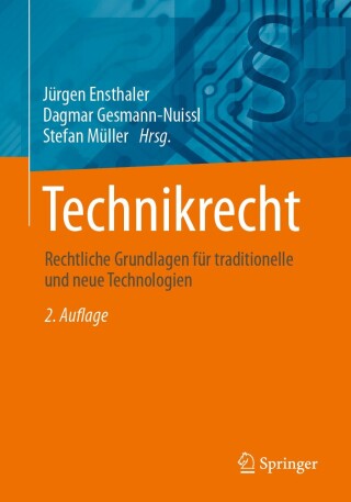 Imagen de portada: Technikrecht 2nd edition 9783662603475