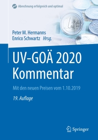 表紙画像: UV-GOÄ 2020 Kommentar 19th edition 9783662605493