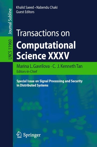 Cover image: Transactions on Computational Science XXXV 1st edition 9783662610916