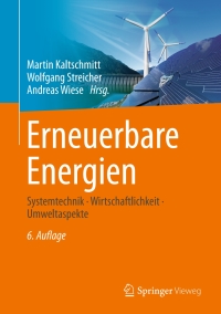 Cover image: Erneuerbare Energien 6th edition 9783662611890