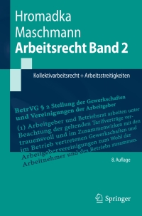 Cover image: Arbeitsrecht Band 2 8th edition 9783662613313