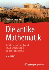 Cover image: Die antike Mathematik 2nd edition 9783662613948