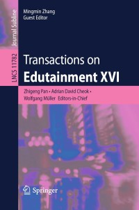 Cover image: Transactions on Edutainment XVI 1st edition 9783662615096