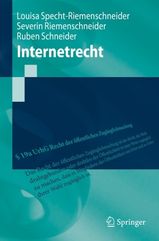 Cover image: Internetrecht 9783662617250
