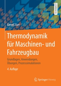 Cover image: Thermodynamik für Maschinen- und Fahrzeugbau 4th edition 9783662617892
