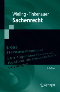 Imagen de portada: Sachenrecht 6th edition 9783662617977