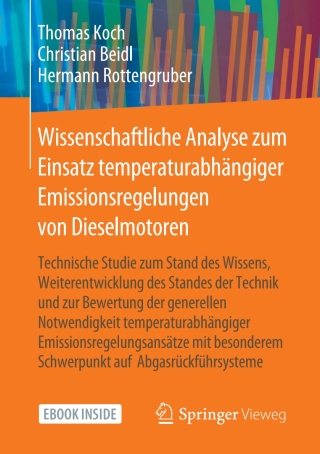 Cover image: Wissenschaftliche Analyse zum Einsatz temperaturabhängiger Emissionsregelungen von Dieselmotoren 9783662618769