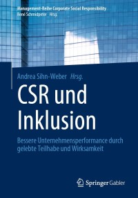 Cover image: CSR und Inklusion 9783662621134