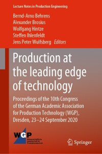 Cover image: Production at the leading edge of technology 1st edition 9783662621370