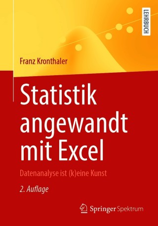 Cover image: Statistik angewandt mit Excel 2nd edition 9783662623015