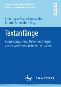 Cover image: Textanfänge 9783662624876