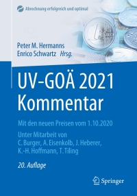Immagine di copertina: UV-GOÄ 2021 Kommentar 20th edition 9783662626931