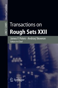 Imagen de portada: Transactions on Rough Sets XXII 1st edition 9783662627976