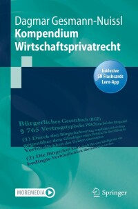 صورة الغلاف: Kompendium Wirtschaftsprivatrecht 9783662628713