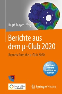 Imagen de portada: Berichte aus dem µ-Club 2020 9783662630273