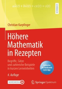 صورة الغلاف: Höhere Mathematik in Rezepten 4th edition 9783662633045