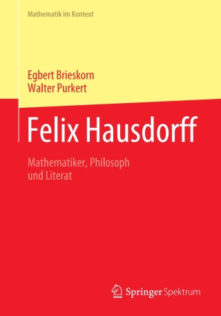 Imagen de portada: Felix Hausdorff 9783662633694