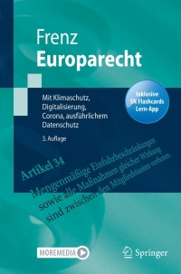 Imagen de portada: Europarecht 3rd edition 9783662635834