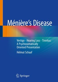 Cover image: Ménière’s  Disease 9783662636091