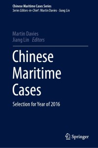 Cover image: Chinese Maritime Cases 9783662638095