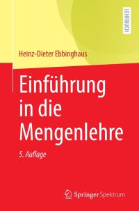 Cover image: Einführung in die Mengenlehre 5th edition 9783662638651