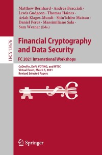 Cover image: Financial Cryptography and Data Security. FC 2021 International Workshops 9783662639573