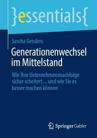 Cover image: Generationenwechsel im Mittelstand 9783662642177