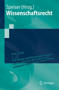 Immagine di copertina: Wissenschaftsrecht 9783662647219