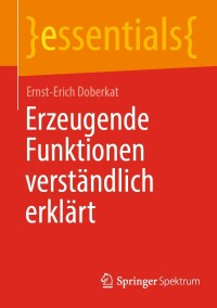 Imagen de portada: Erzeugende Funktionen verständlich erklärt 9783662651629