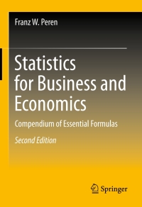 Cover image: Statistics for Business and Economics 2nd edition 9783662658451
