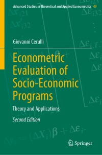 Cover image: Econometric Evaluation of Socio-Economic Programs 2nd edition 9783662659441