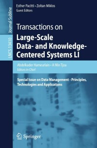 Immagine di copertina: Transactions on Large-Scale Data- and Knowledge-Centered Systems LI 9783662661109