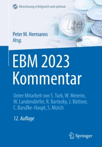 Imagen de portada: EBM 2023 Kommentar 12th edition 9783662663998