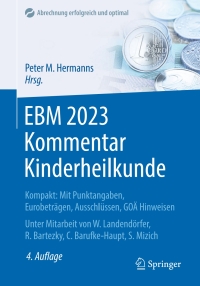 Cover image: EBM 2023 Kommentar Kinderheilkunde 4th edition 9783662664018