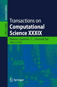Cover image: Transactions on Computational Science XXXIX 9783662664902