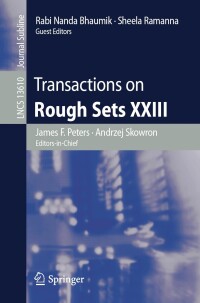 Titelbild: Transactions on Rough Sets XXIII 9783662665435