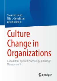 Cover image: Culture Change in Organizations 9783662666357