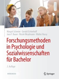 Imagen de portada: Forschungsmethoden in Psychologie und Sozialwissenschaften für Bachelor 3rd edition 9783662666722