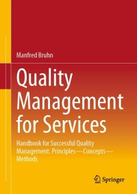 Cover image: Quality Management for Services 9783662670316