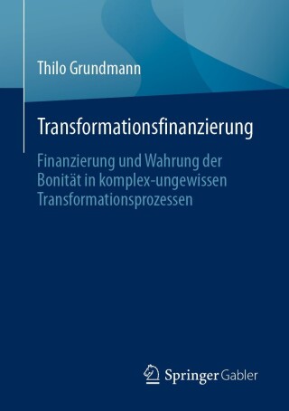 Cover image: Transformationsfinanzierung 9783662673829