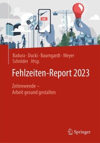 Imagen de portada: Fehlzeiten-Report 2023 9783662675137