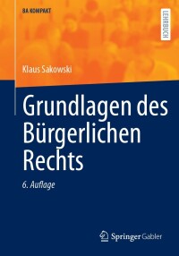 Imagen de portada: Grundlagen des Bürgerlichen Rechts 6th edition 9783662676417