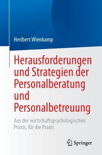 Cover image: Herausforderungen und Strategien der Personalberatung und Personalbetreuung 9783662676998