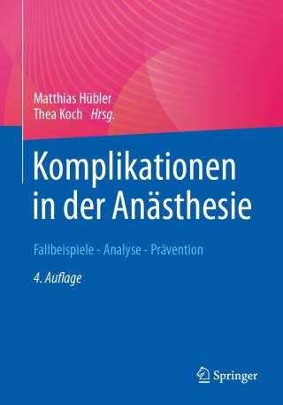 Cover image: Komplikationen in der Anästhesie 4th edition 9783662677568